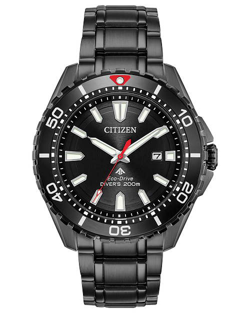 Promaster Diver Men s Eco Drive BN0195 54E Black Watch CITIZEN